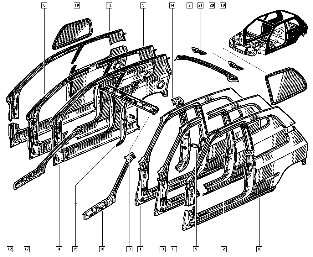 RENAULT 7751 465 795 - Боковина autocars.com.ua