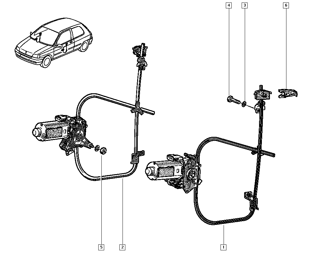 RENAULT 77 00 802 027 - Підйомний пристрій для вікон autocars.com.ua