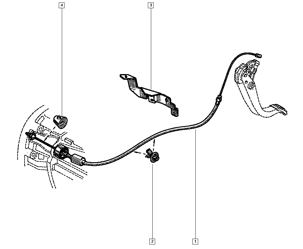 RENAULT 7700430112 - Трос, управління зчепленням autocars.com.ua