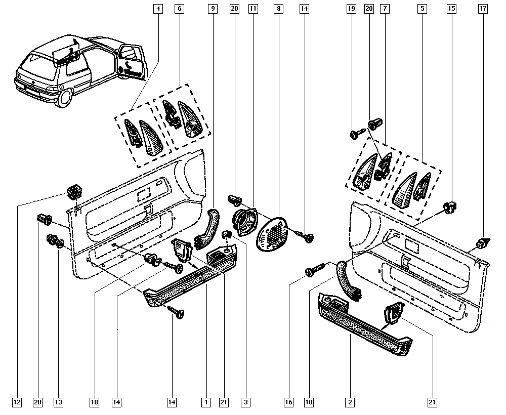 NISSAN 7703 081 147 - Гайка autocars.com.ua