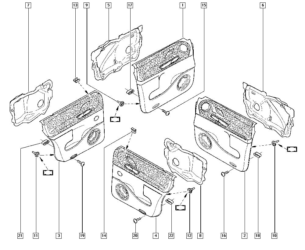 RENAULT 7701 057 716 - Зажим, молдинг / защитная накладка avtokuzovplus.com.ua