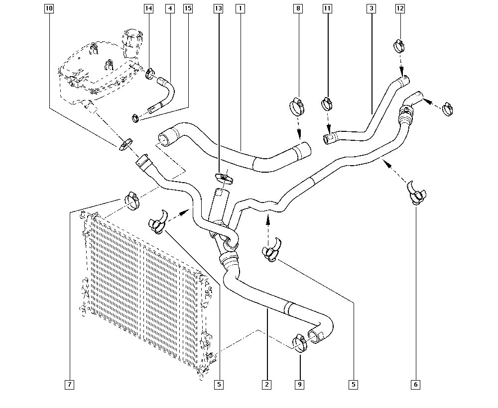 RENAULT 8200369332 - Шланг радіатора autocars.com.ua