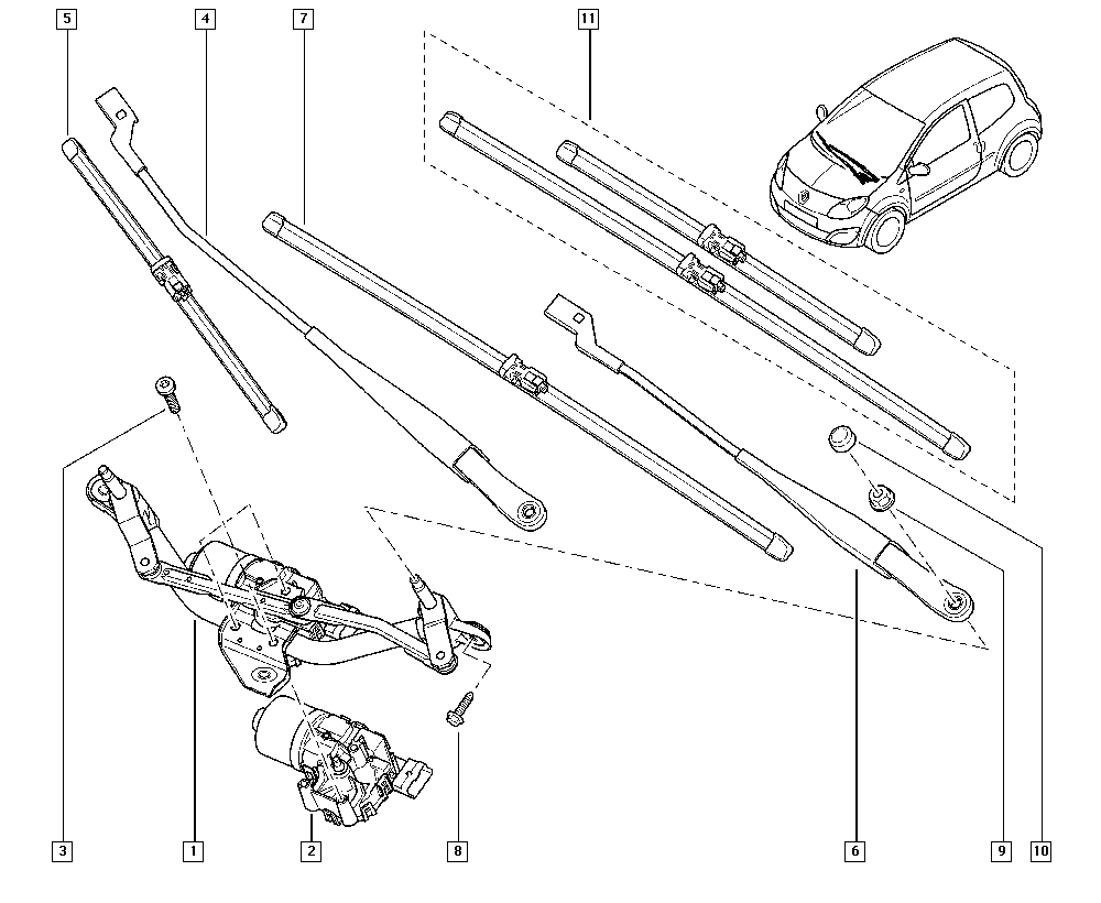 RENAULT 288904087R - Щетка стеклоочистителя avtokuzovplus.com.ua