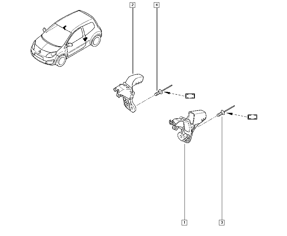 RENAULT 8200385179 - Ручка двері autocars.com.ua