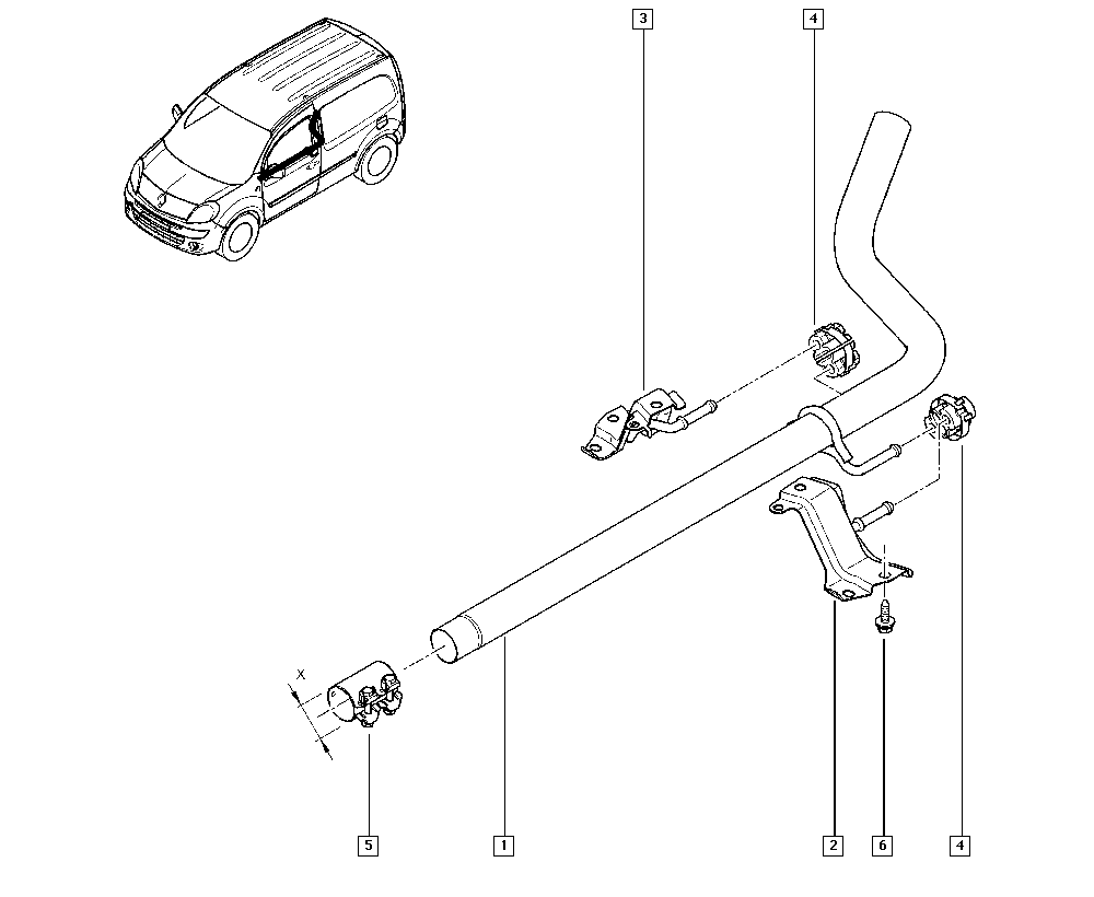 FA1 223-752 - Кронштейн, втулка, система выпуска ОГ autodnr.net