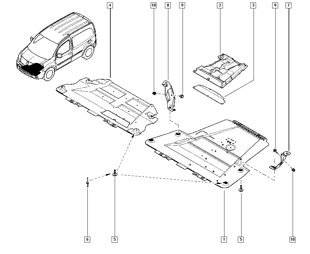 RENAULT 758909679R - Ізоляція моторного відділення autocars.com.ua