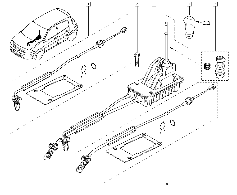 RENAULT 3444 534 93r - Трос, ступінчаста коробка передач autocars.com.ua