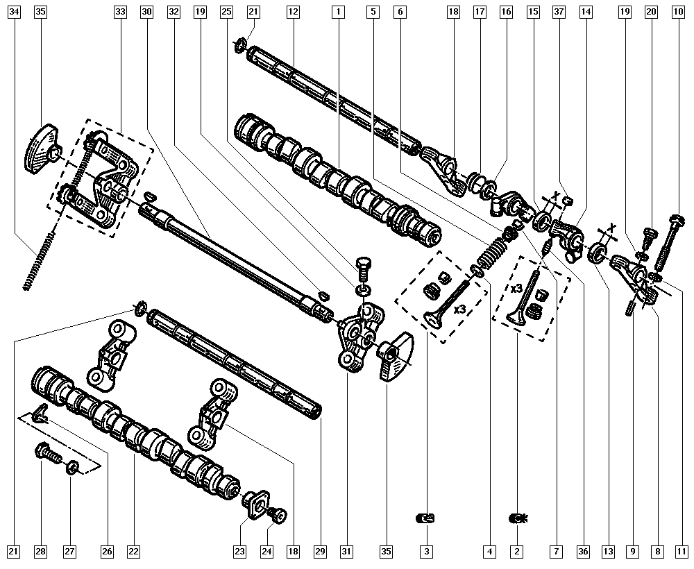 RENAULT 7910248324 - Комплект болтів головки циліндрів autocars.com.ua