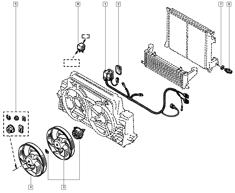 RENAULT 77 00 798 264 - Термовимикач, вентилятор радіатора / кондиціонера autocars.com.ua