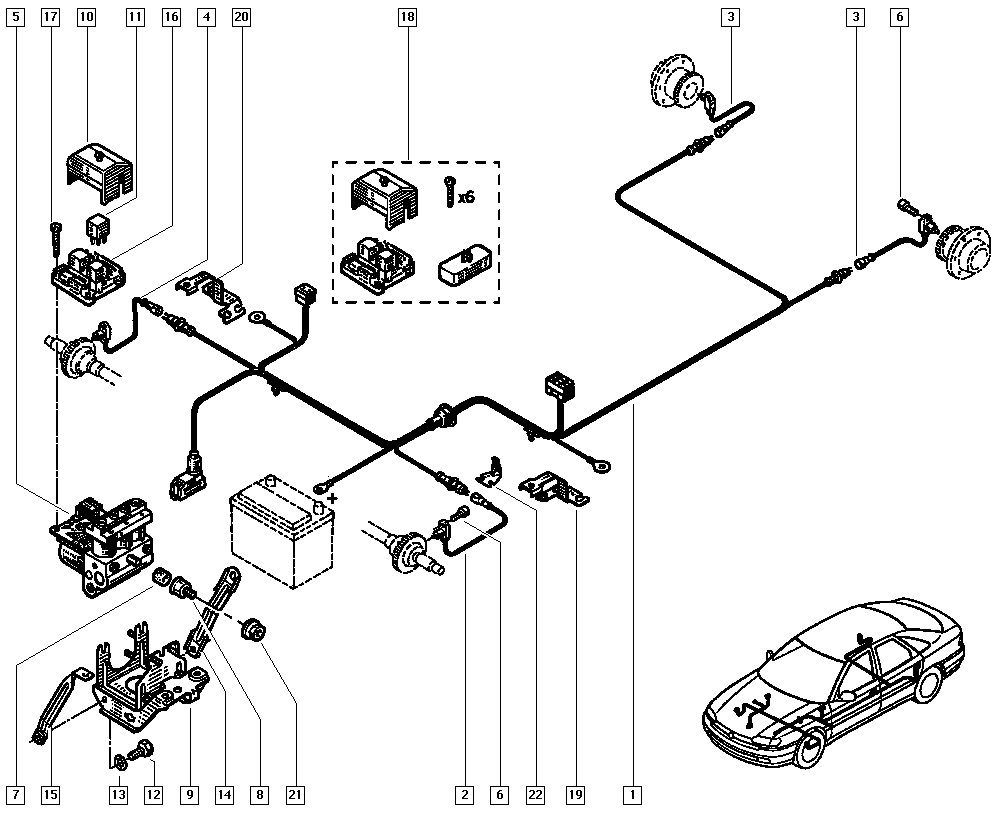 RENAULT 77 00 417 969 - Датчик ABS, частота обертання колеса autocars.com.ua