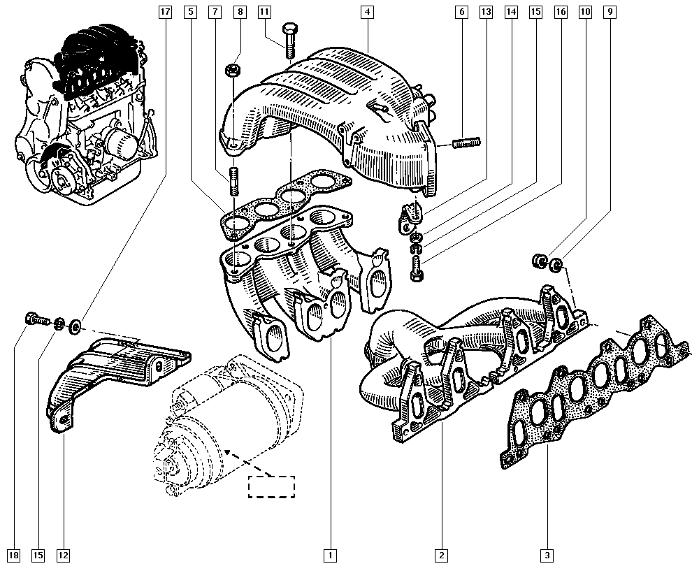 RENAULT 7700851246 - Прокладка, кришка головки циліндра autocars.com.ua