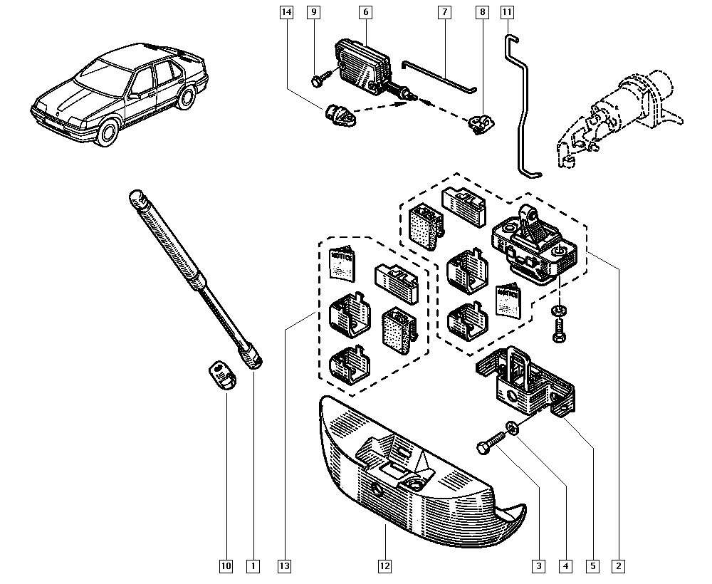 RENAULT TRUCKS 7700799027 - Газова пружина, кришка багажник autocars.com.ua