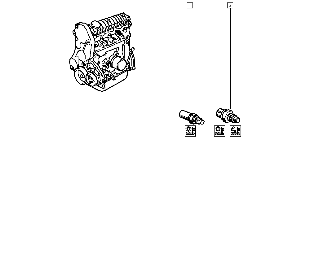 RENAULT 77 00 810 880 - Датчик, температура охолоджуючої рідини autocars.com.ua