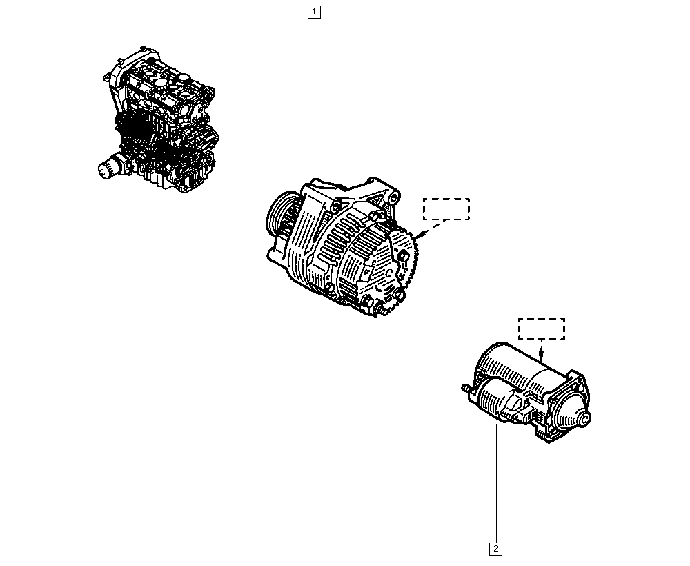 RENAULT 7701499612 - Генератор avtokuzovplus.com.ua