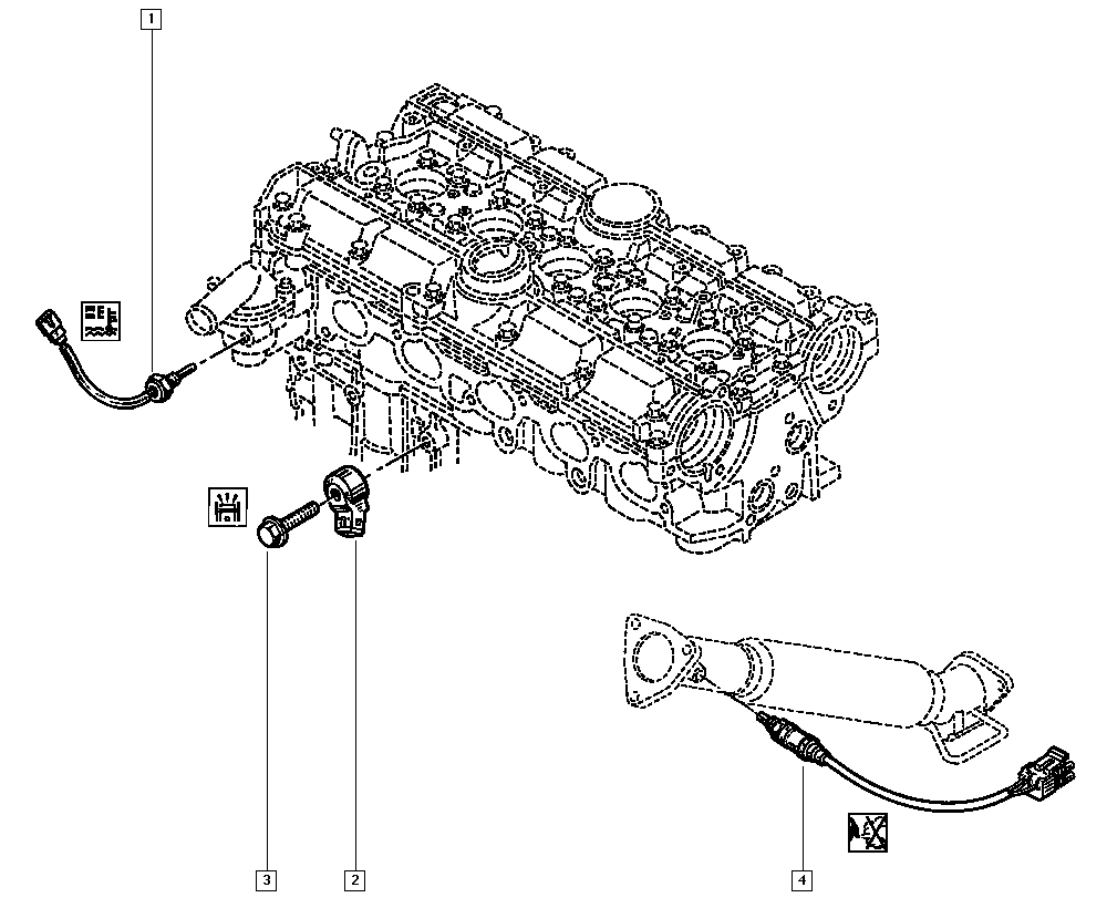 RENAULT TRUCKS 74 39 186 486 - Датчик, температура головки цилиндров avtokuzovplus.com.ua