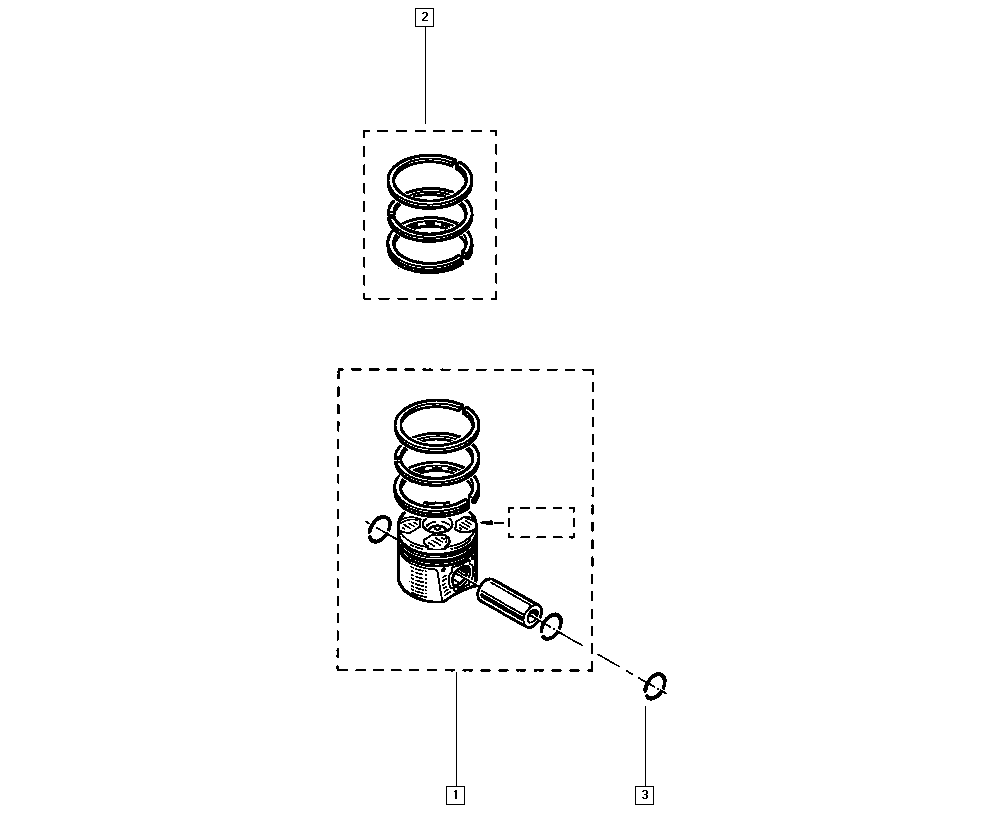 RENAULT 7701477121 - Поршень autocars.com.ua