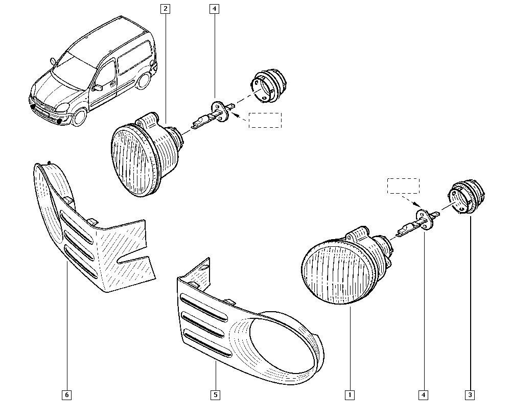 NISSAN 7701045717 - Противотуманная фара avtokuzovplus.com.ua