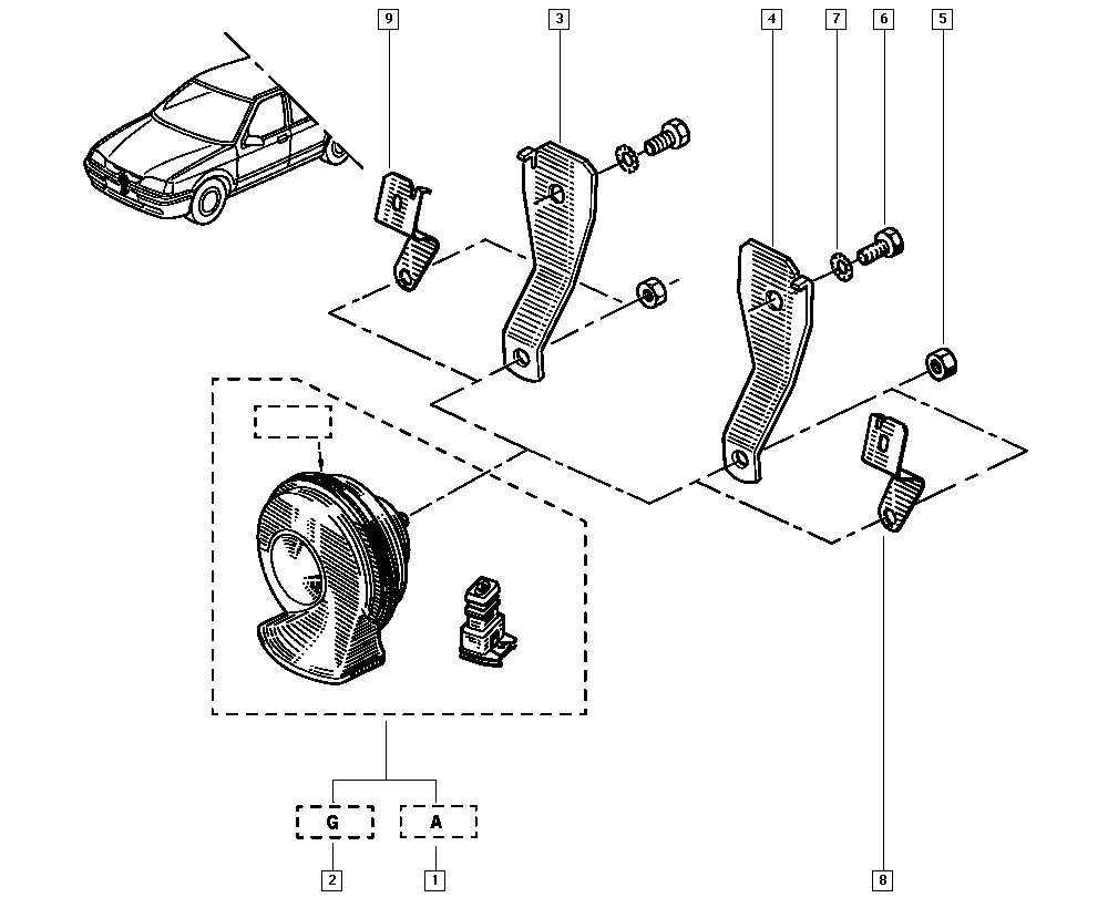 RENAULT 77 01 036 252 - Тягове реле, стартер autocars.com.ua