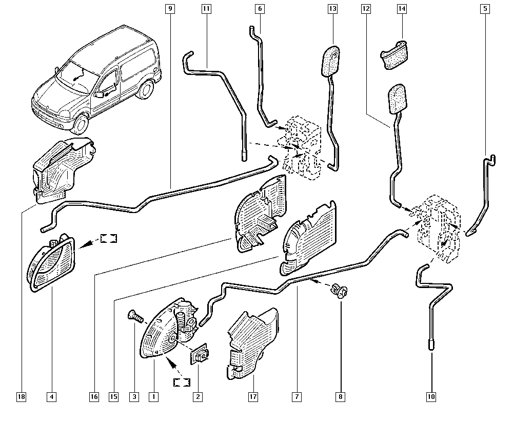 NISSAN 8200285837 - Ручка двері autocars.com.ua