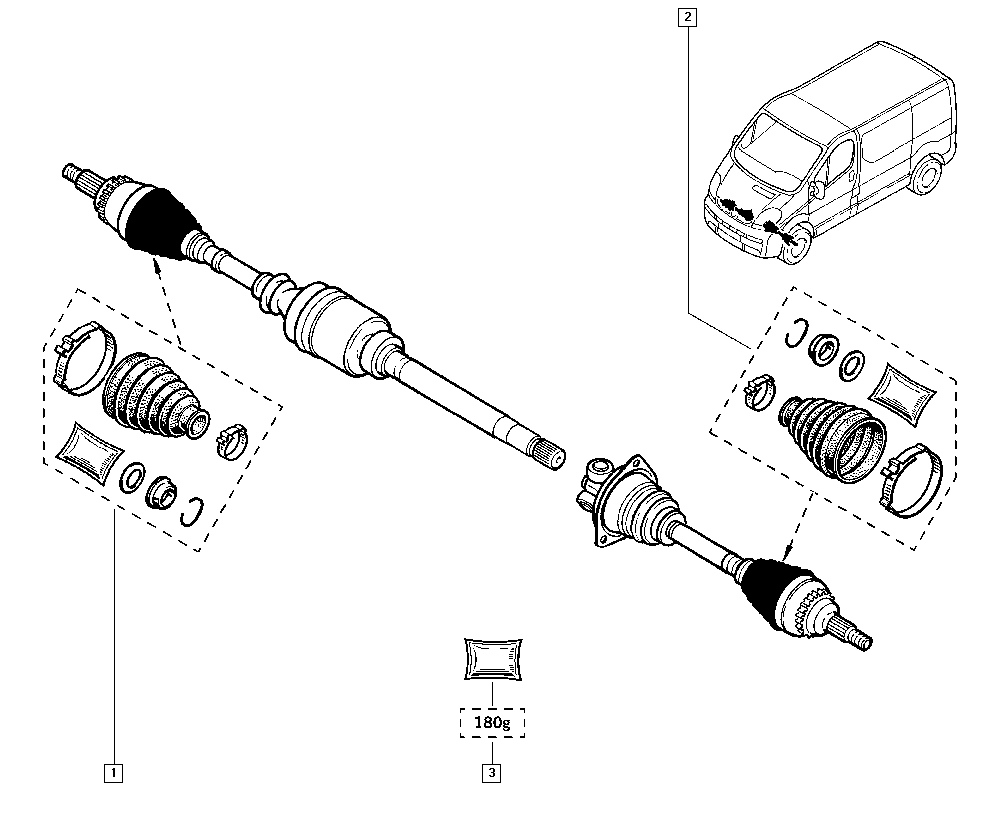 RENAULT 7701473176 - Пильник, приводний вал autocars.com.ua