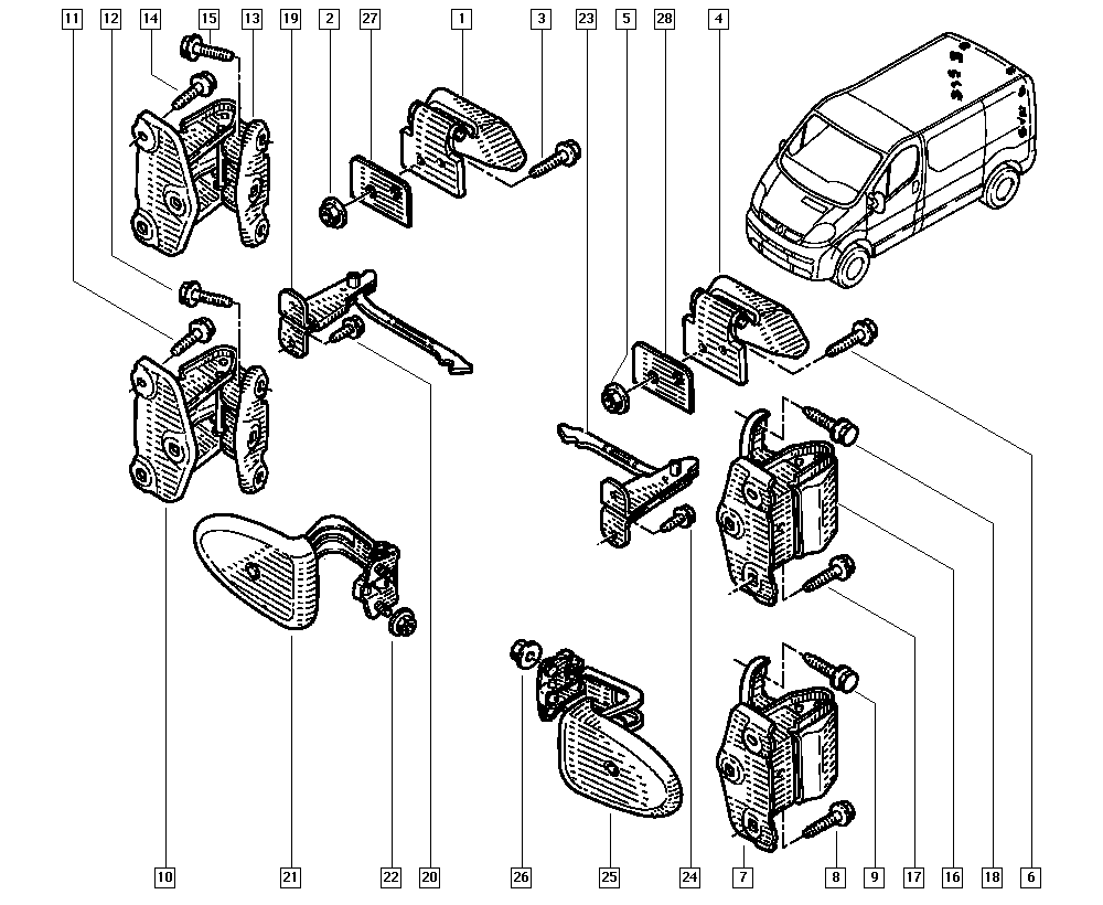 RENAULT 82 00 006 259 - Фіксатор дверей autocars.com.ua