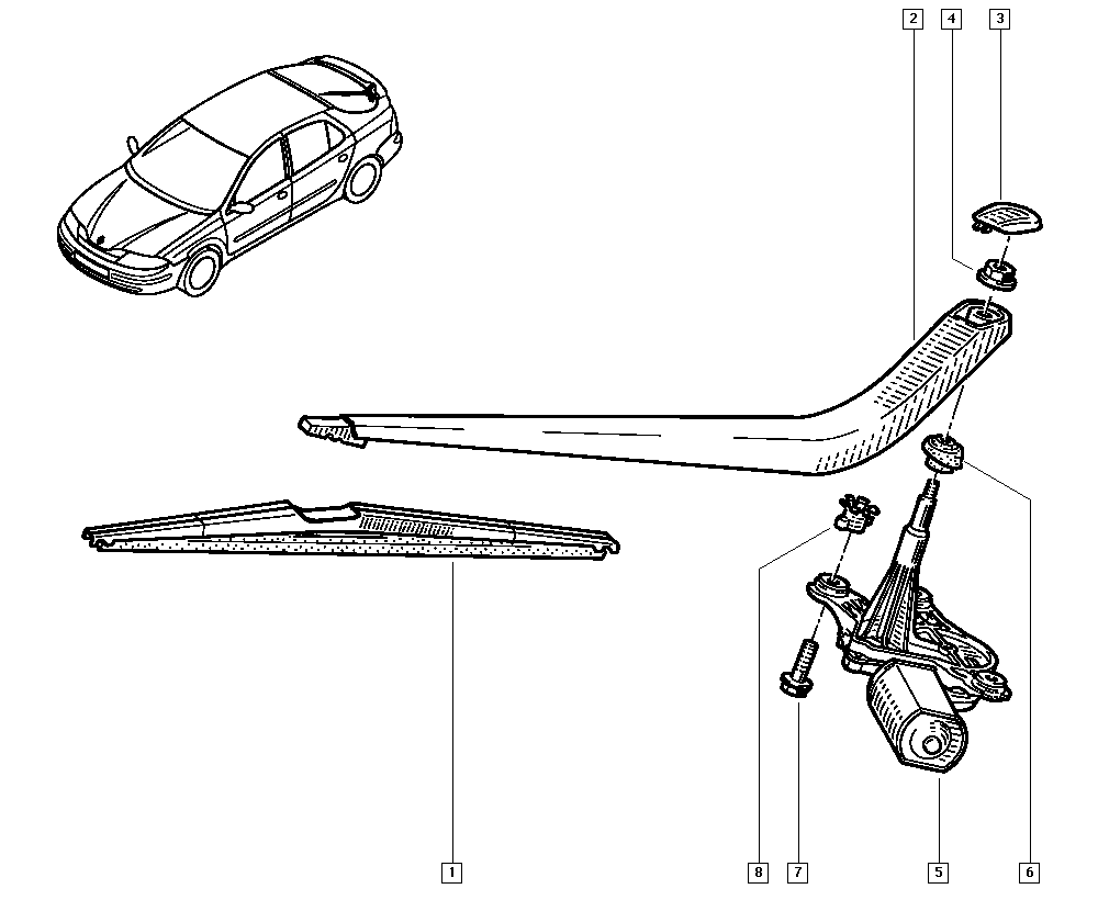 RENAULT 7701049003 - Щітка склоочисника autocars.com.ua