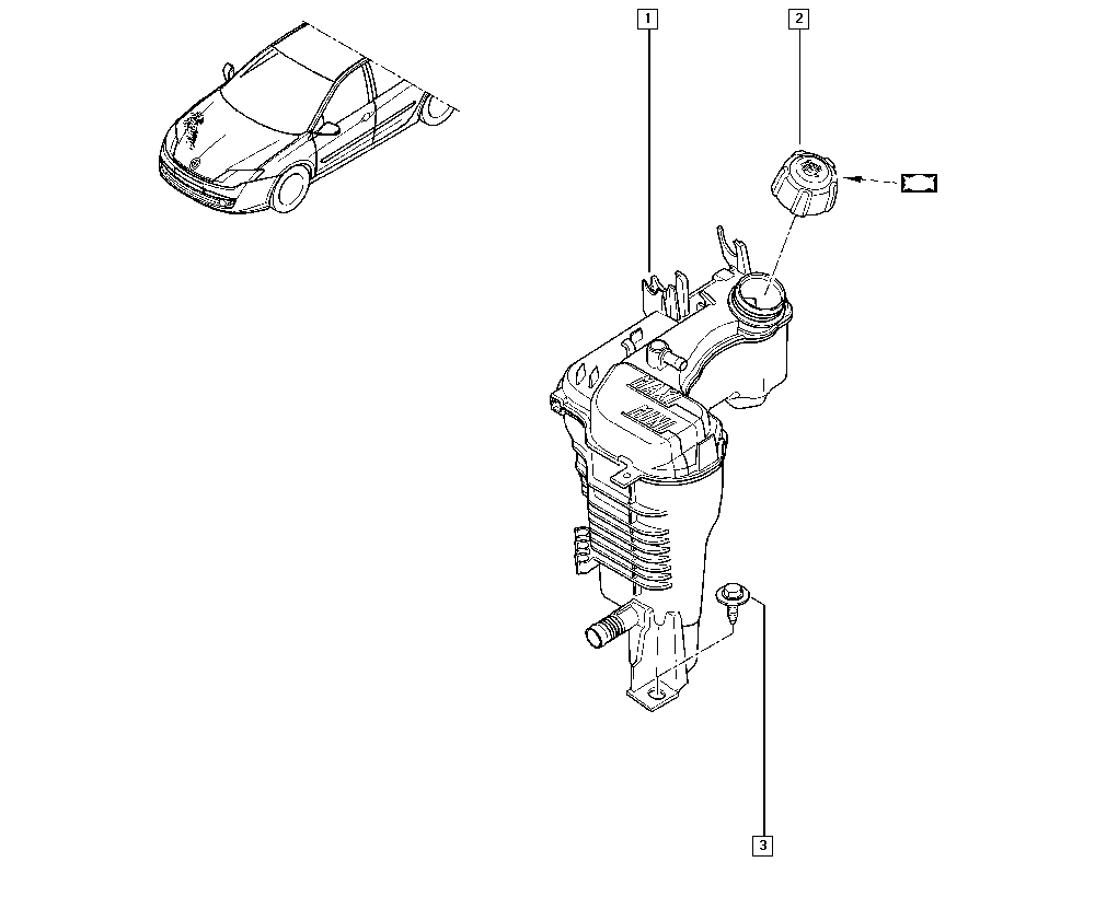 RENAULT 217100014R - Компенсаційний бак, охолоджуюча рідина autocars.com.ua