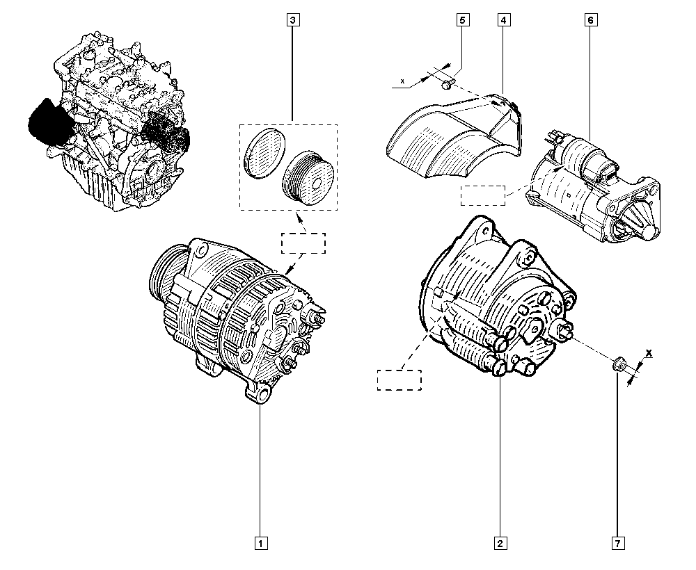 NISSAN 23100-7788R - Генератор avtokuzovplus.com.ua