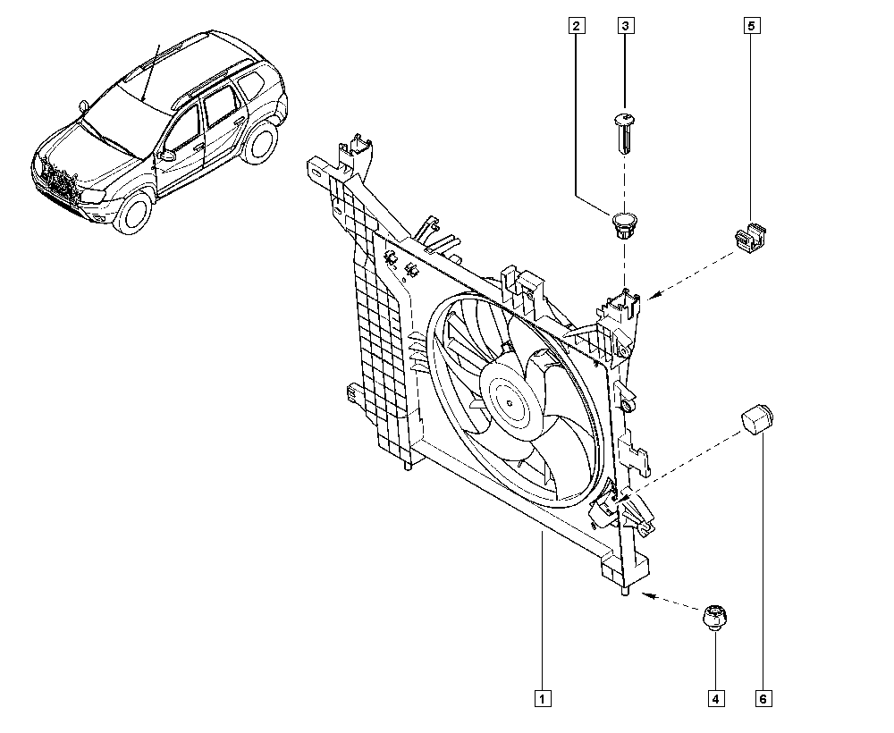 RENAULT 214814567R - Вентилятор охлаждения 214814567R Renault autocars.com.ua