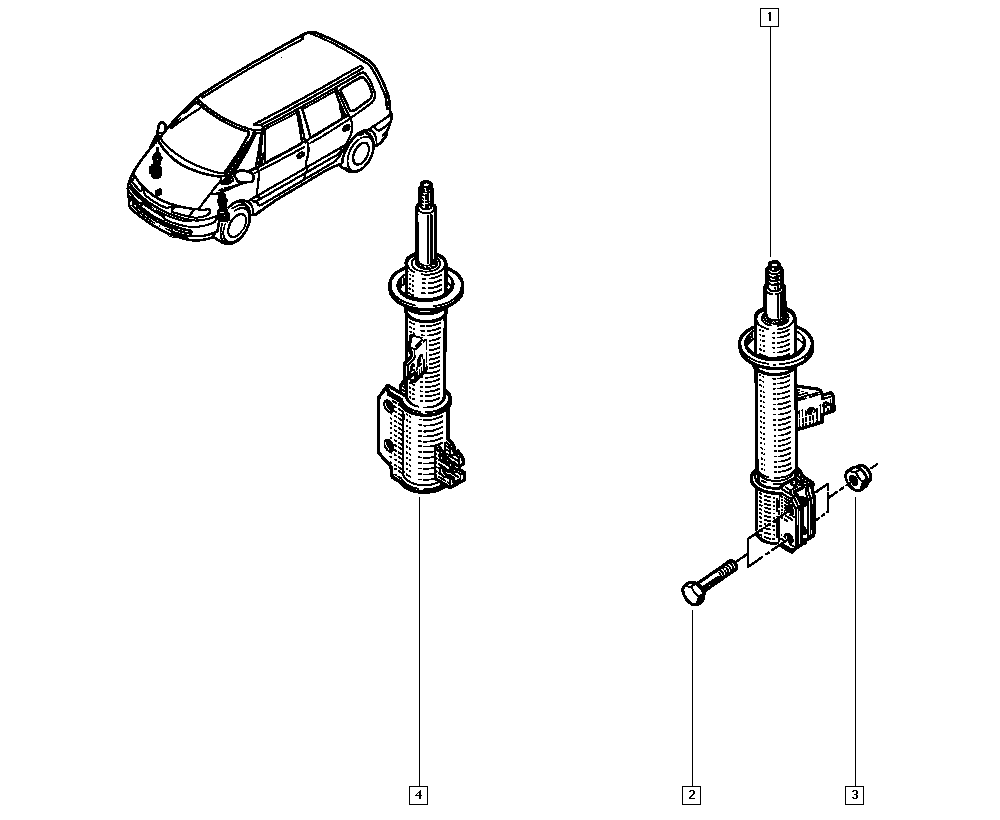 RENAULT 60 25 303 091 - Амортизатор autocars.com.ua