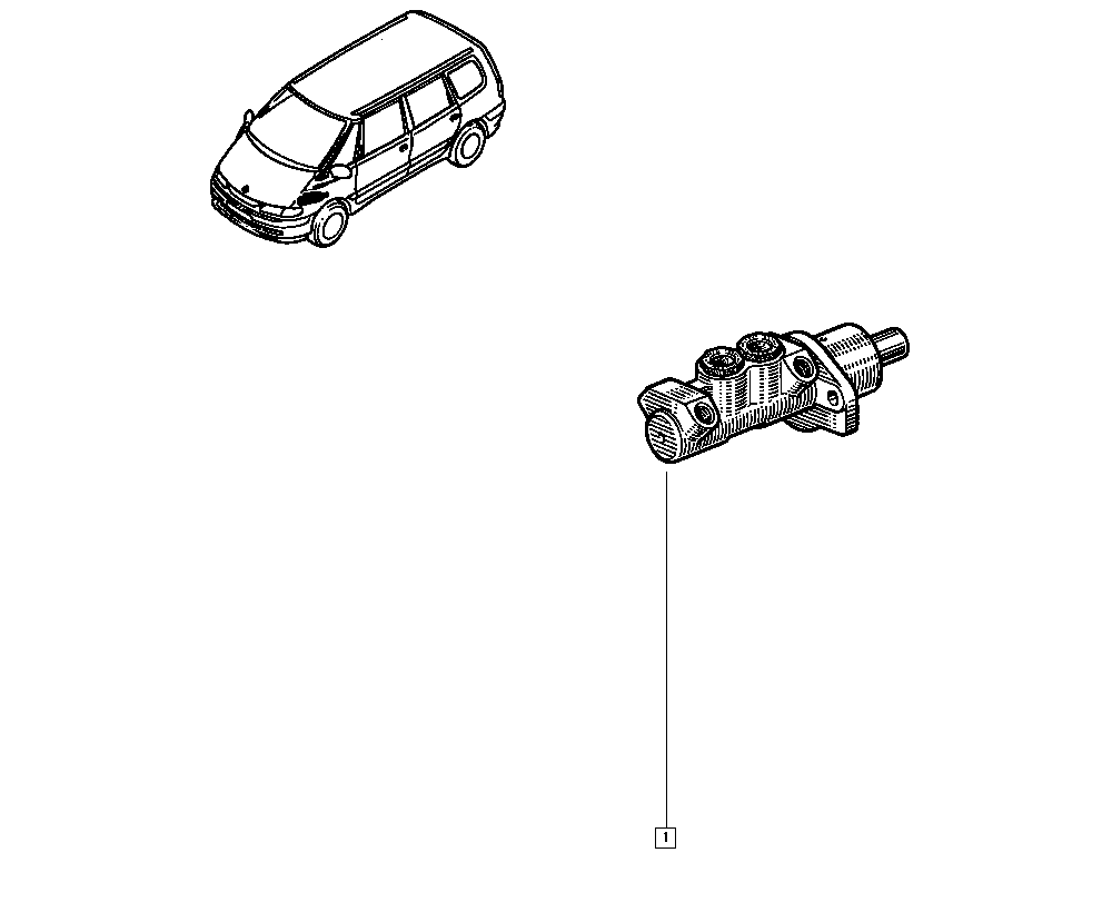 RENAULT 6025370495 - Головний гальмівний циліндр autocars.com.ua
