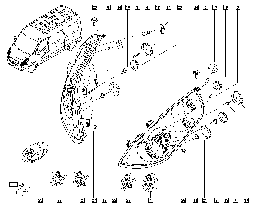 RENAULT 260102804R - Основна фара autocars.com.ua