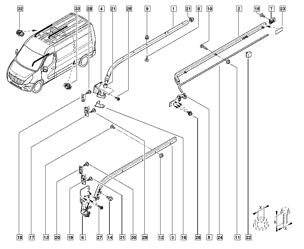 RENAULT 7776 406 23R - Направляющая ролика, сдвижная дверь avtokuzovplus.com.ua