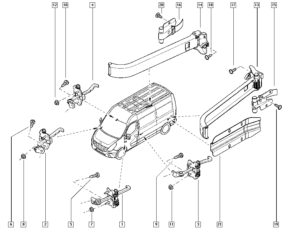 RENAULT 804304453R - Фіксатор дверей autocars.com.ua