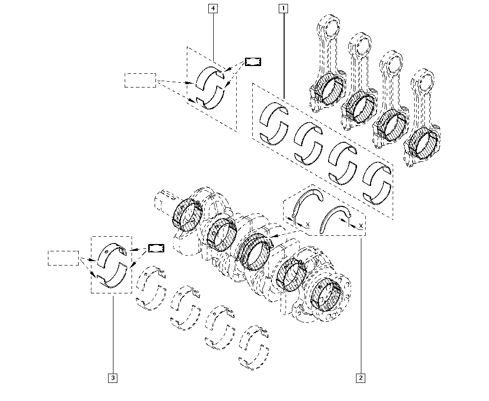 RENAULT 122077021R - Шатуни підшипник autocars.com.ua