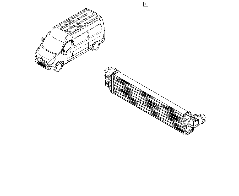 RENAULT 14 49 600 15R - Интеркулер autocars.com.ua