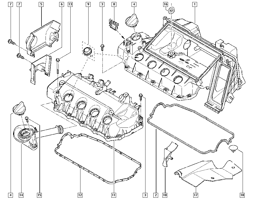 RENAULT 77 01 059 314 - Прокладка, кришка головки циліндра autocars.com.ua