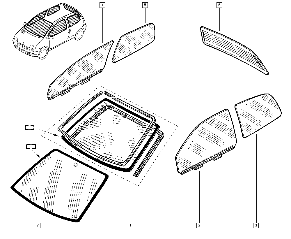 RENAULT 8200297434 - Вітрове скло autocars.com.ua