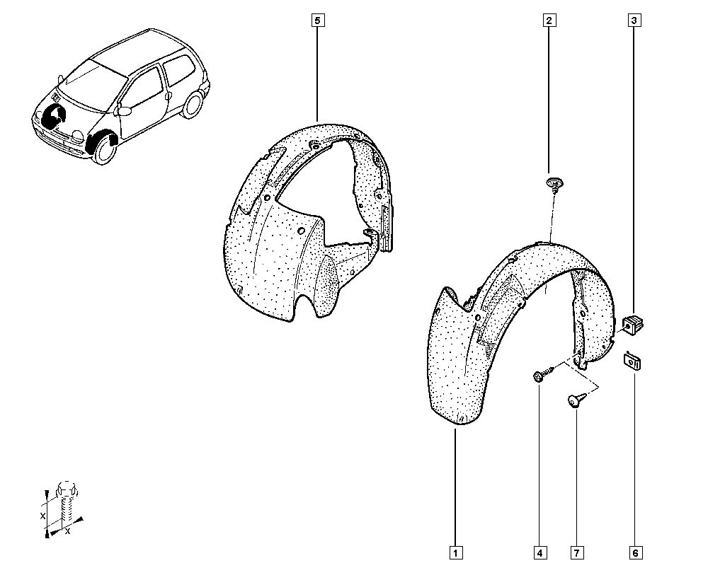 RENAULT 8200067399 - Обшивка, колісна ніша autocars.com.ua