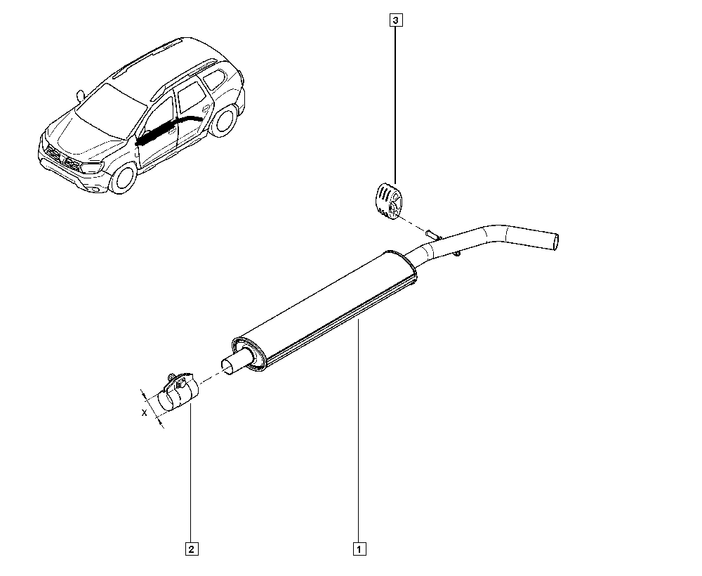 RENAULT 82 00 719 612 - Кронштейн, втулка, система выпуска ОГ avtokuzovplus.com.ua