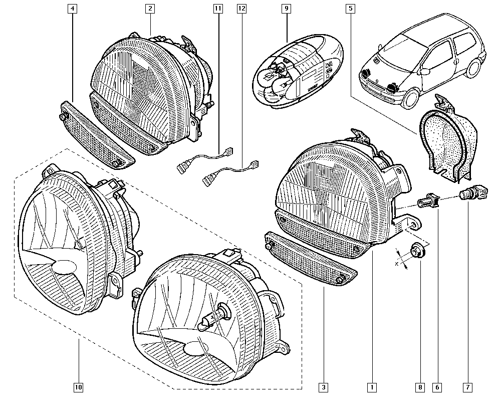 RENAULT 260107456R - Основна фара autocars.com.ua