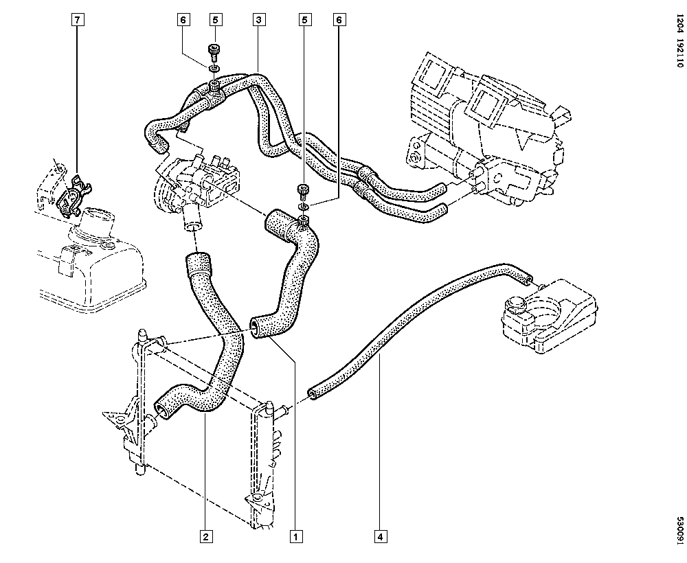 RENAULT 7700822051 - Шланг радиатора avtokuzovplus.com.ua