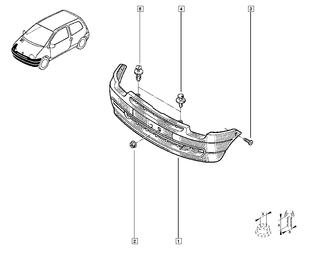 RENAULT 7700823765 - Буфер, бампер autocars.com.ua