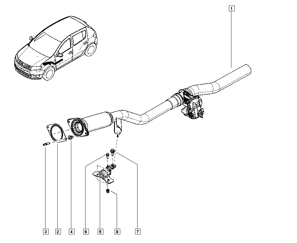 FA1 223-962 - Кронштейн, втулка, система выпуска ОГ autodnr.net