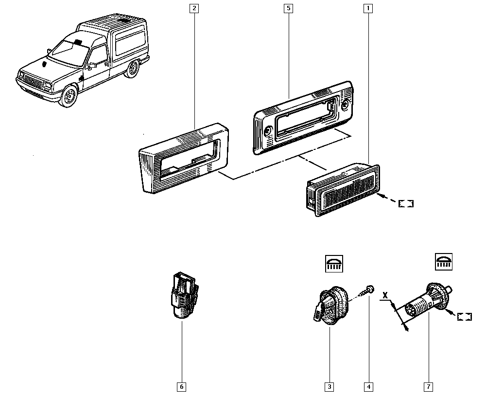 RENAULT 77 00 755 691 - Выключатель, контакт двери avtokuzovplus.com.ua