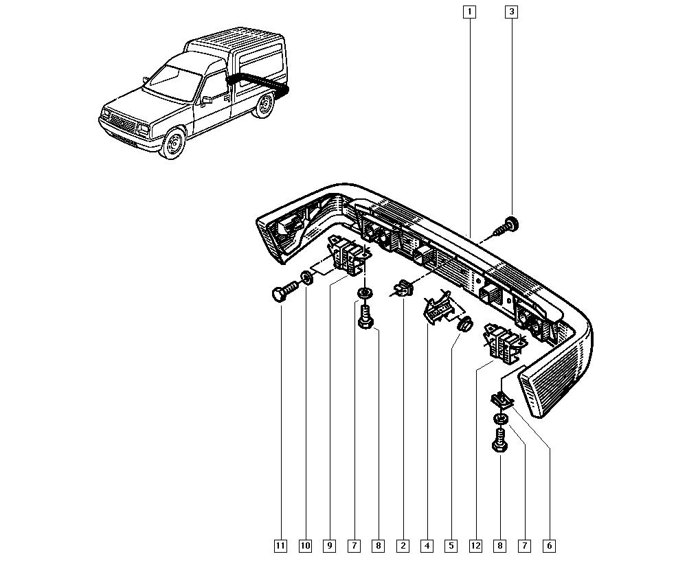 RENAULT 6006000474 - Буфер, бампер autocars.com.ua