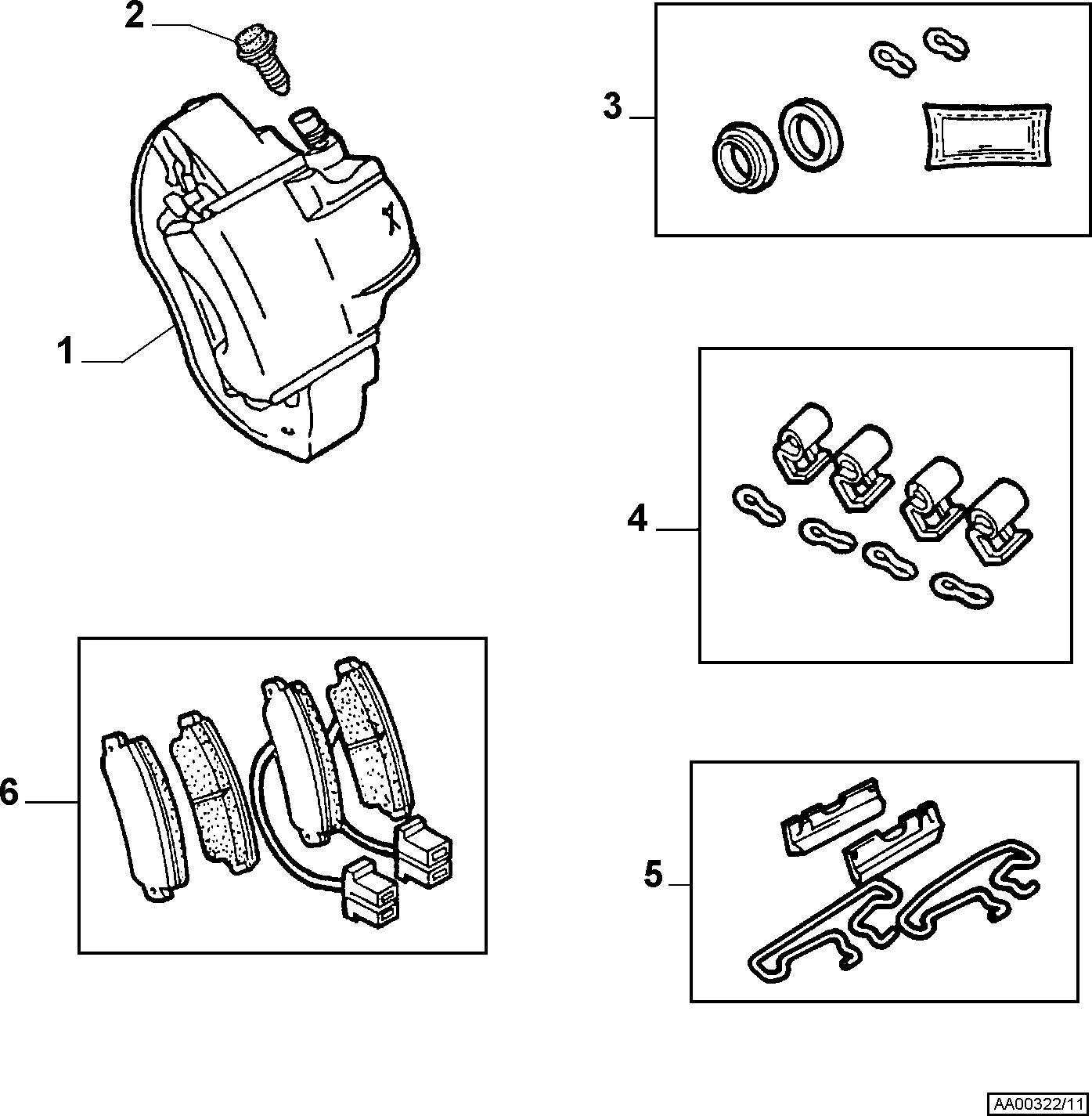 MGA 304 - Тормозные колодки, дисковые, комплект autodnr.net