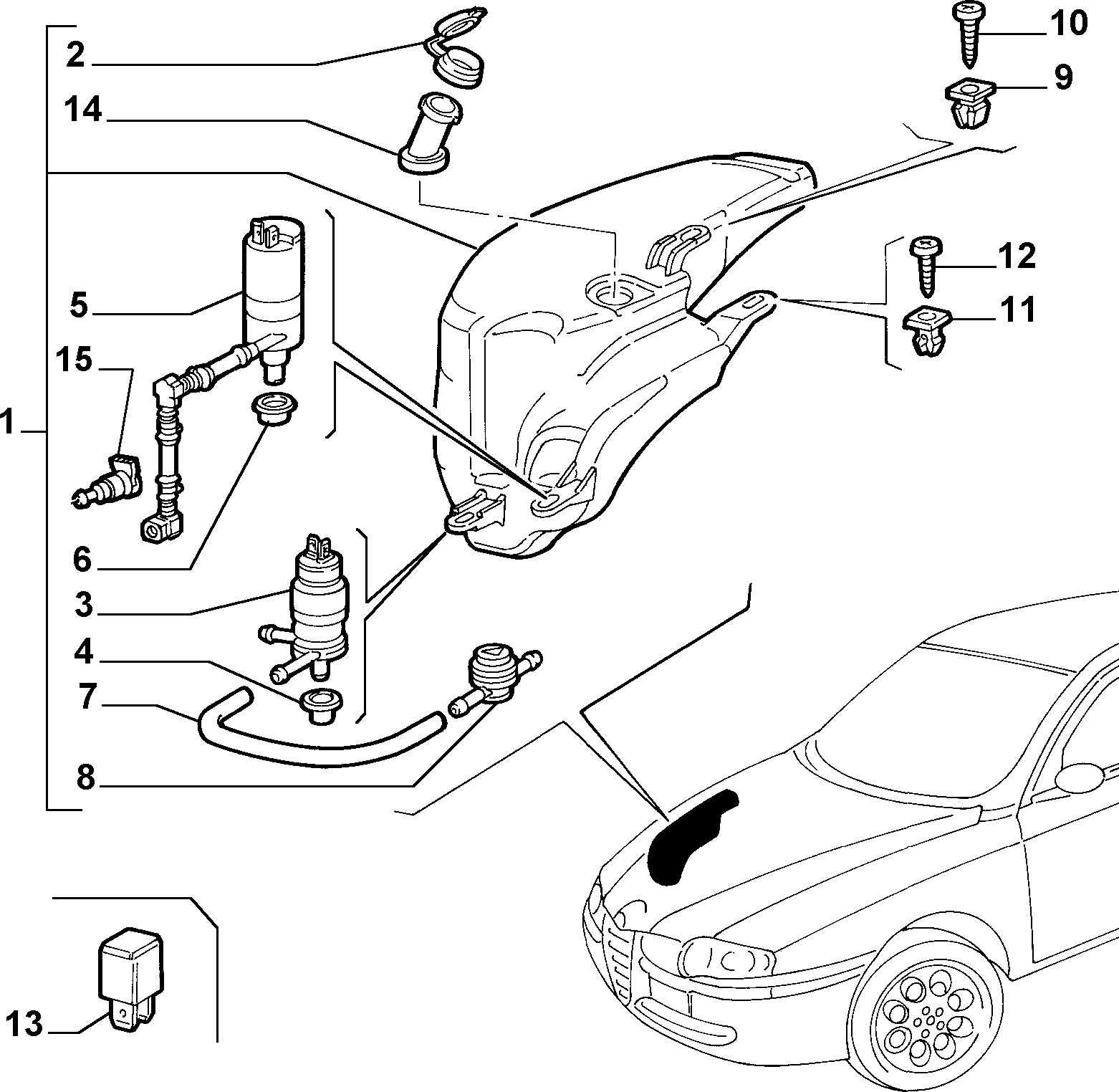 Aslyx AS-102058 - Водяной насос, система очистки фар autodnr.net