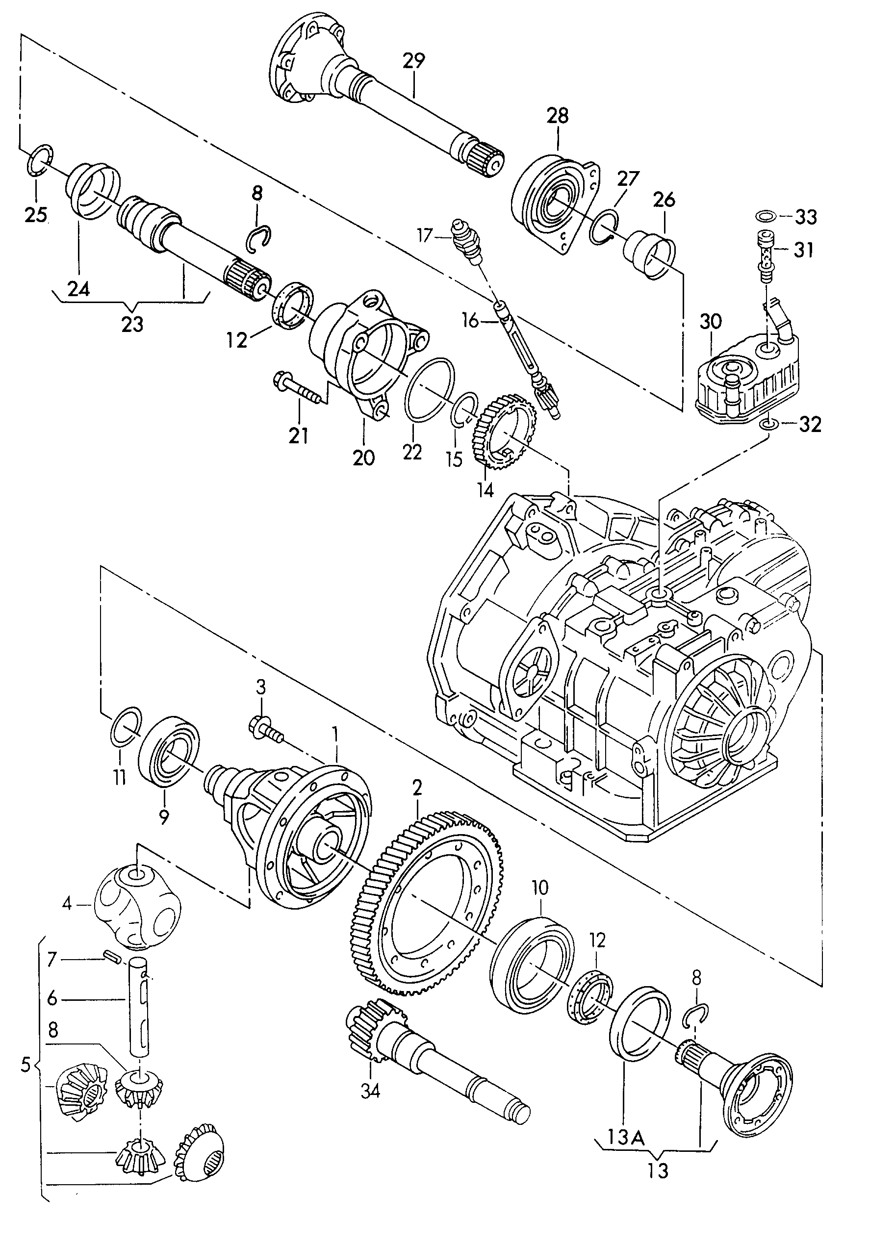 Seat 002 517 185 A - Підшипник, ступінчаста коробка передач autocars.com.ua