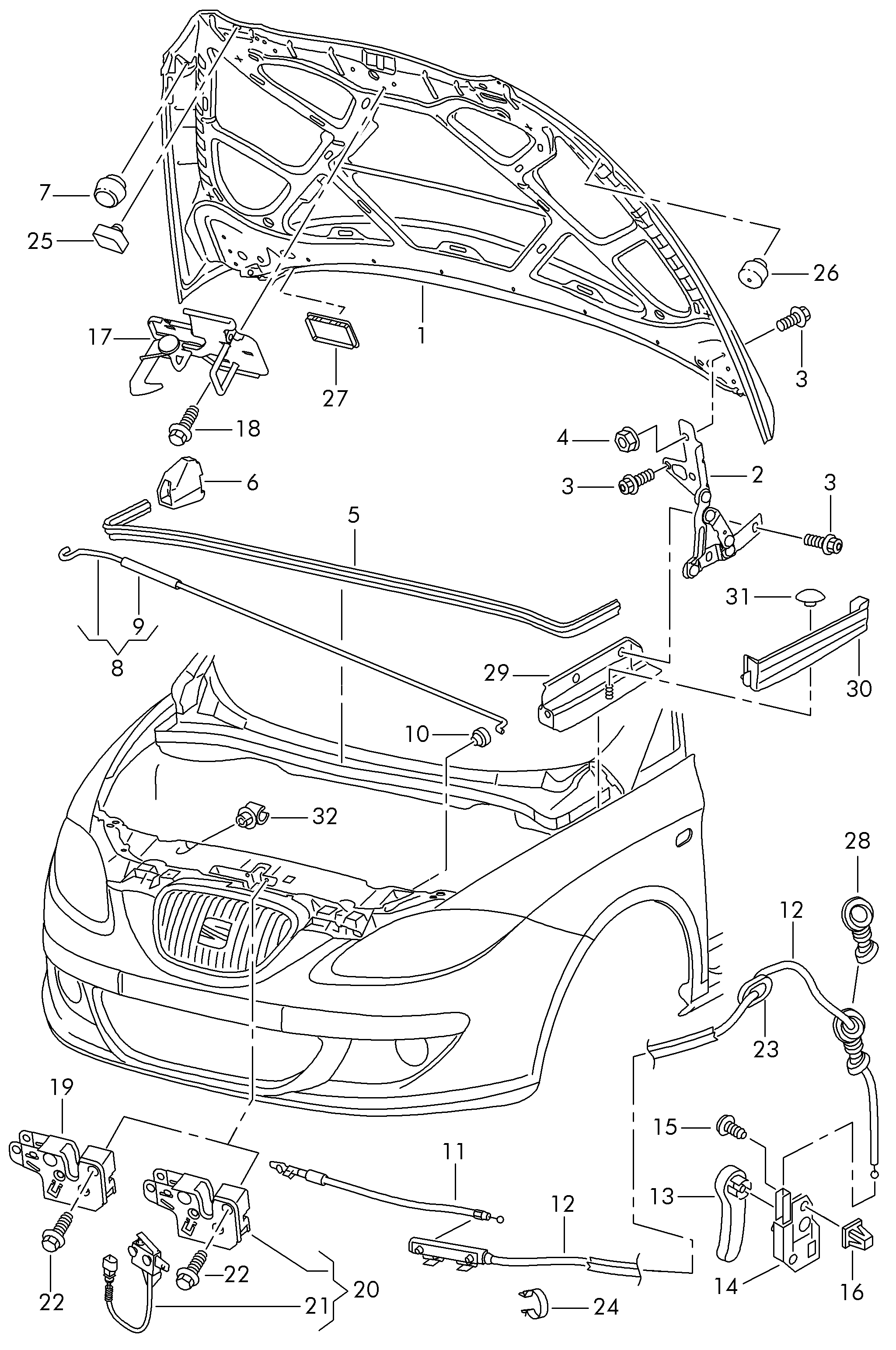 Diederichs 7432200 - Капот двигателя autodnr.net